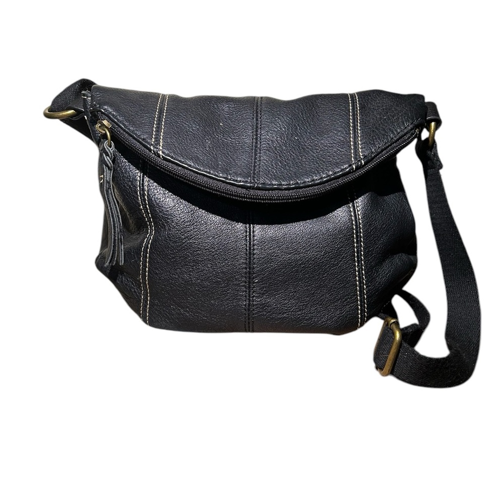 The Sak Black Leather Shoulder Bag